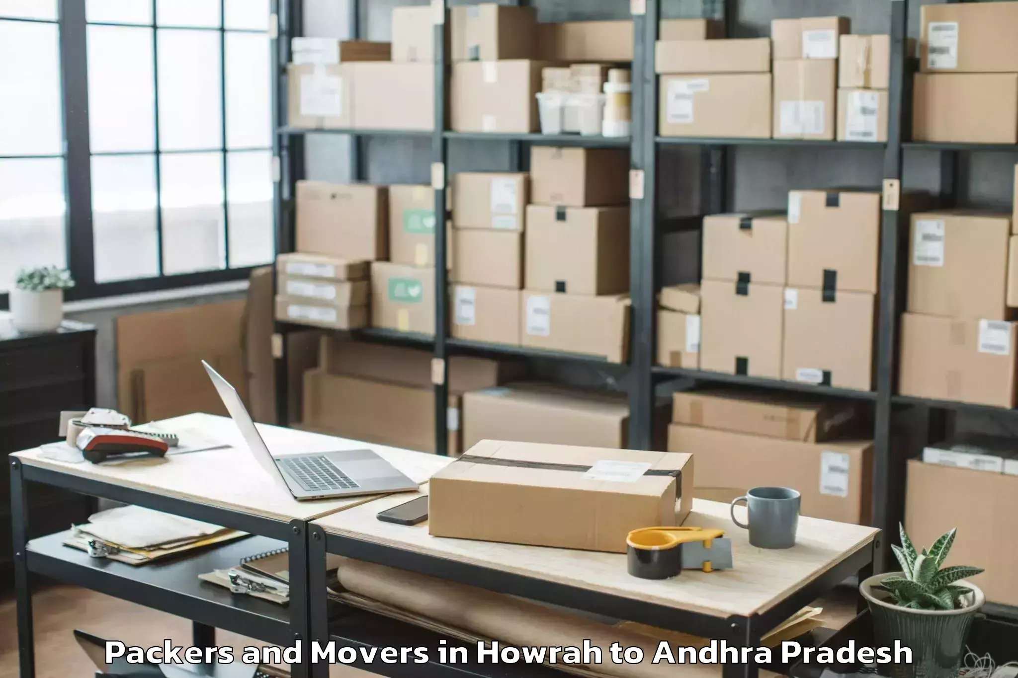 Affordable Howrah to Pamulapadu Packers And Movers